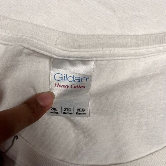 Gildan Mens White Graphic Print August Alsina Short Sleeve Tee 2XL - Picture 6 of 7